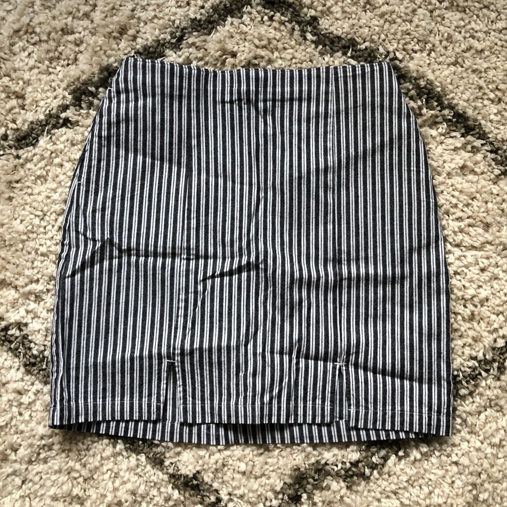 Hollister High Rise Striped Skirt